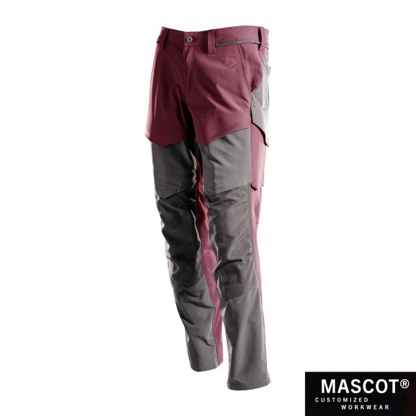 MASCOT® CUSTOMIZED Hose mit Knietaschen bordeaux/anthrazit 22379
