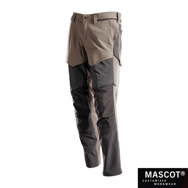 MASCOT® CUSTOMIZED Hose mit Knietaschen dunkel sandbeige/anthrazit 22379
