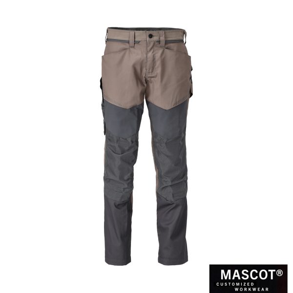 MASCOT® CUSTOMIZED Hose mit Knietaschen dunkel sandbeige/anthrazit 22479