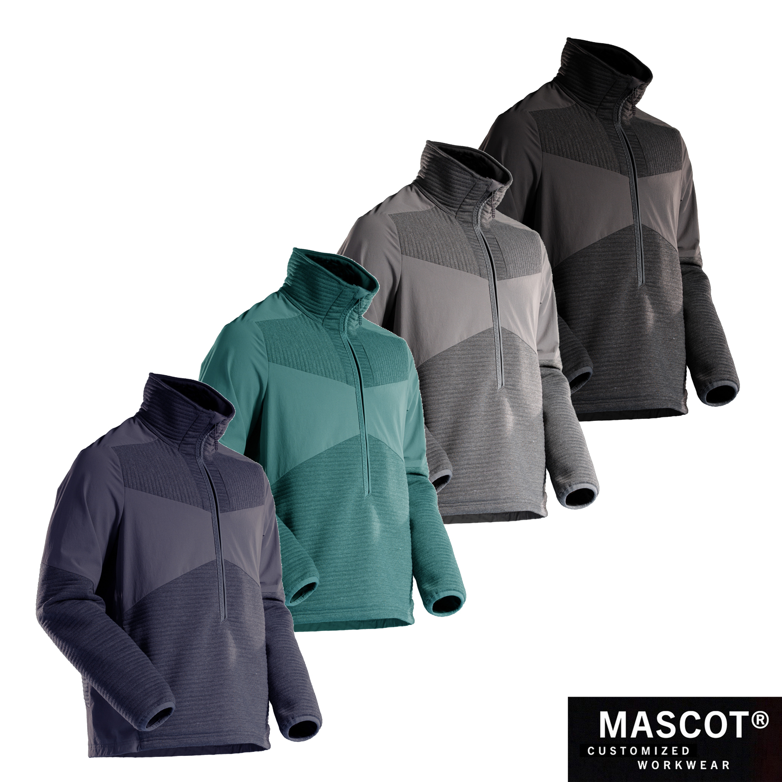 Mascot CUSTOMIZED 22005 Fleecepullover – winddicht & bequem mit Reißverschluss